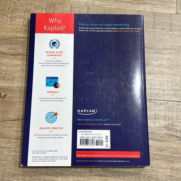 $45 Kaplan Nclex-RN Prep Plus 2018 good as new, clean, no writing - Picture 3 of 3